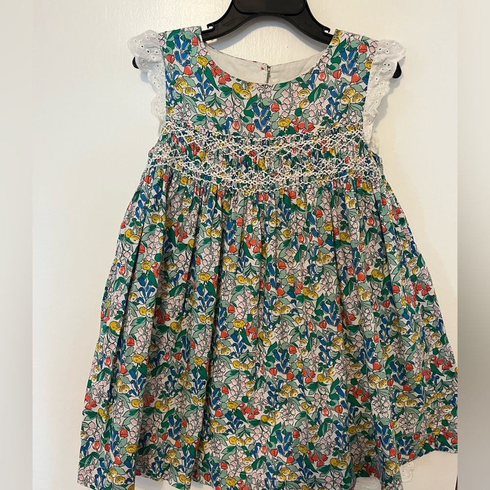 Mini Boden smocked dress 3-4